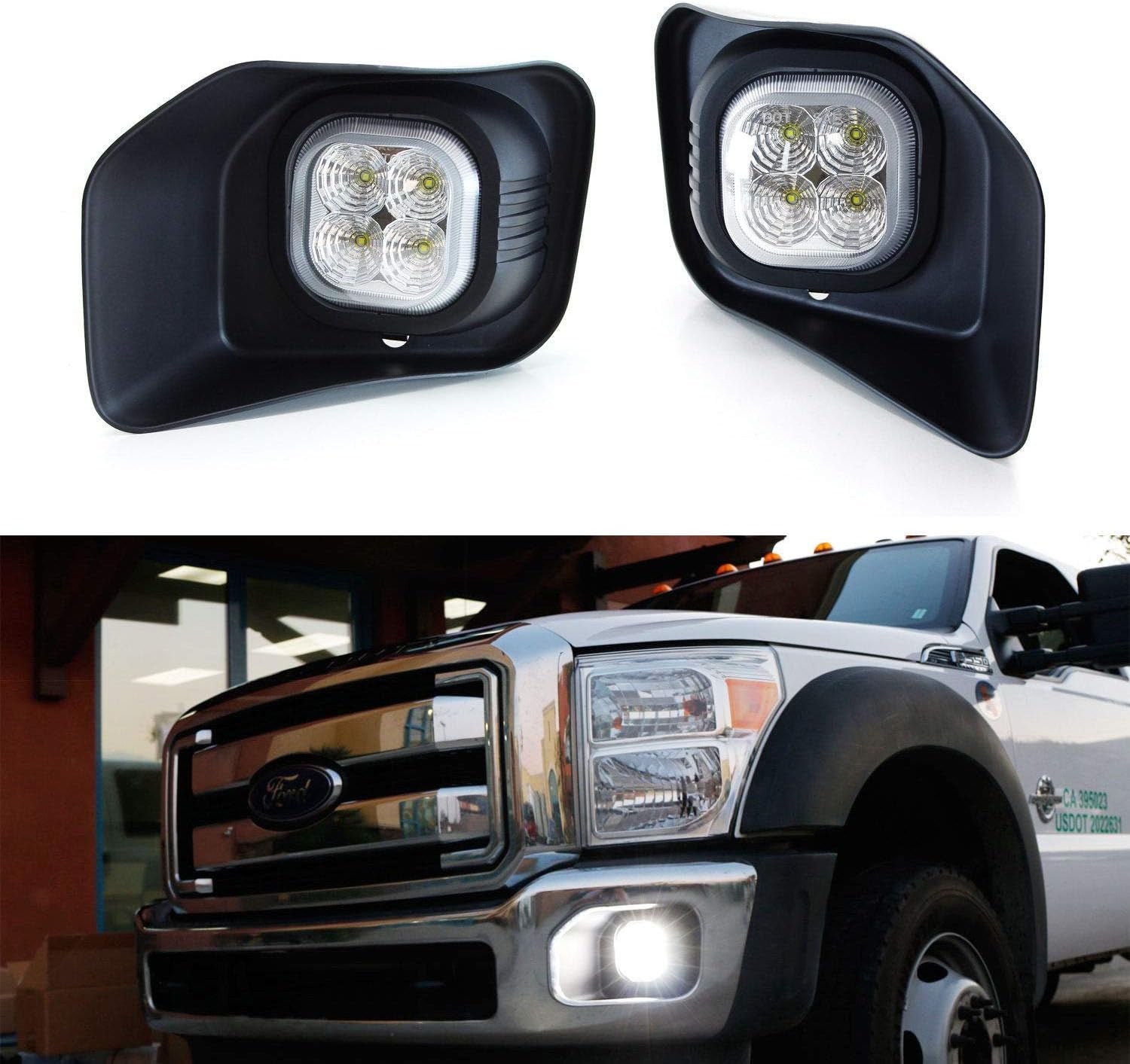 iJDMTOY LED Fog/Driving Light Kit Compatible With 20112016