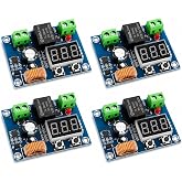 12V&ndash;36V DC Low Voltage Cutoff Module, Programmable Battery Voltage Protector with LED Display, Low Voltage Disconnect Switch for 12V/24V/36V Solar, RV, Car, Boat Battery Systems, 4 Pack