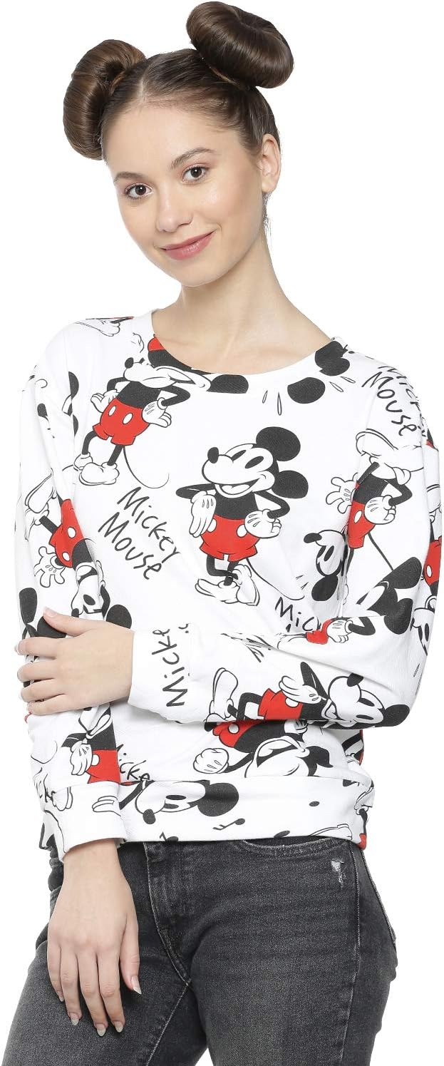 QUANCIOUS | Disney Mickey Mouse Organic Cotton Pullover for Women