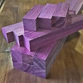 Purple Heart Wood Turning Blanks 6pcs - 2" x 2" x 18"