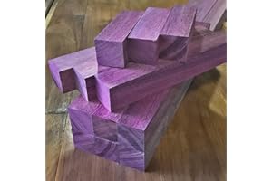 CHEROKEE WOOD PRODUCTS Purple Heart Wood Turning Blanks 6pcs - 2" x 2" x 18"