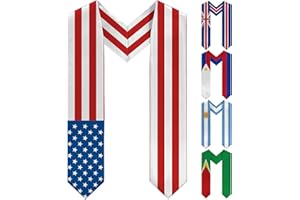 Country Flags Graduation Stole 2025 Congrats Custom Sashes, Pride of International Students