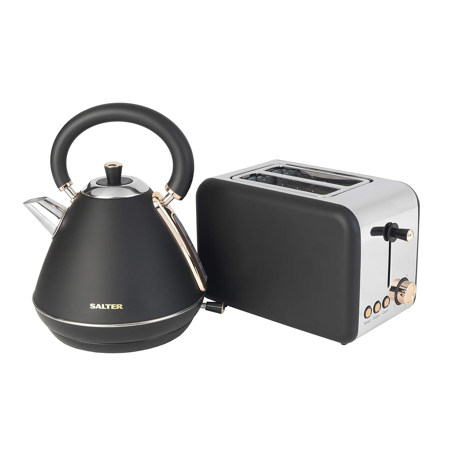 Salter COMBO3646 1.7 Litre Pyramid Kettle and 2Slice Toaster Set