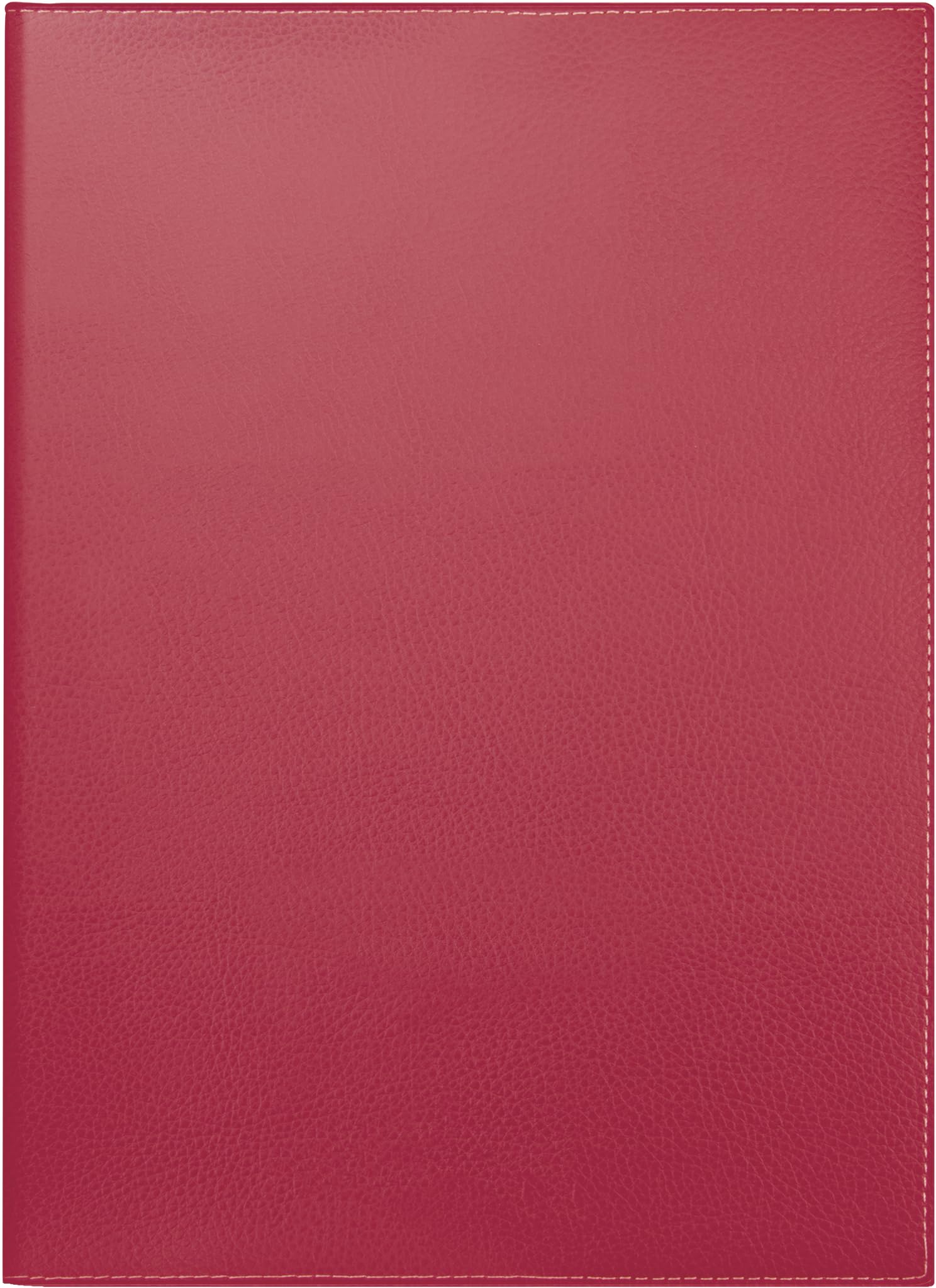 BRUNNEN Book Calendar Planner Model 781 (2025), 2 Pages = 1 Week, A4, 144 Pages, Calendar Cover, Faux Leather, Cassandra, Red