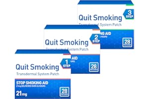 TUWYFE 84 Count Stop Smoking Patches to Help Quit Smoking, Step 1 2 and 3(21, 14, and 7 mg) Stop Smoking Aids That Work Patches, Easy and Effective Anti-Smoking Stickers