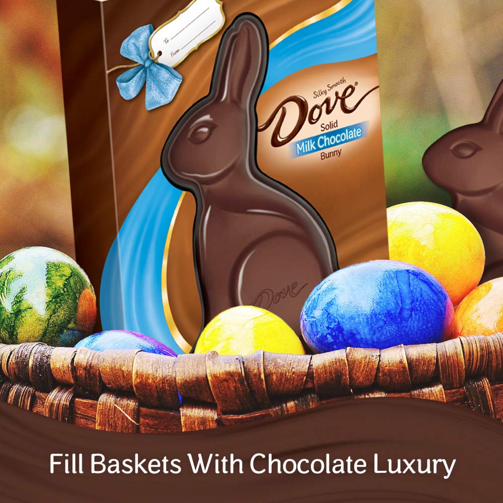 DOVE Milk Chocolate Easter Candy Solid Easter Bunny, 12 oz Box Pricepulse