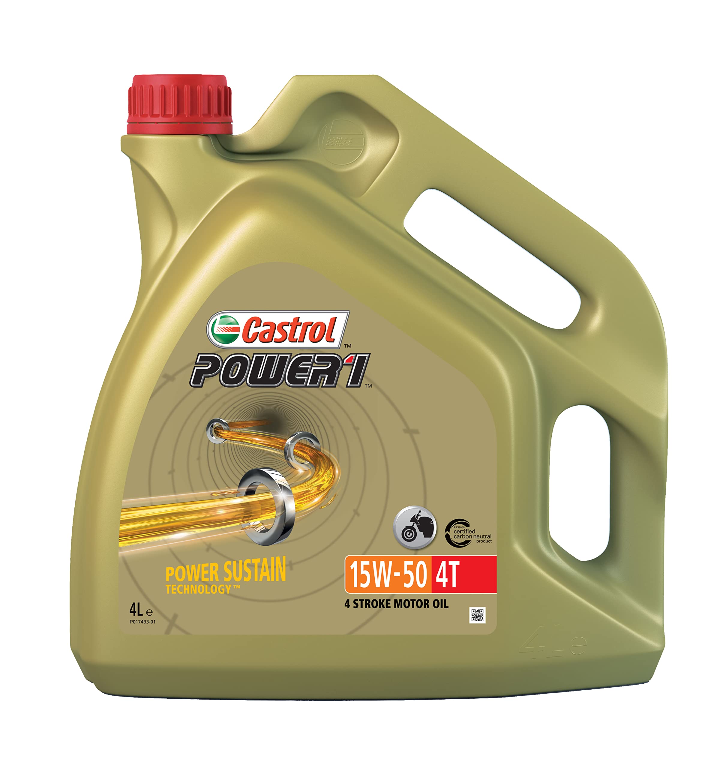 Castrol POWER1 4T 15W-50 Motorcycle Oil 4L