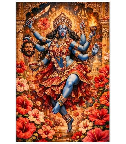 Amazon.com: The Goddess Kali The Devil Tarot Card Poster - Hindu
