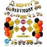 Construction Birthday Party Supplies Dump Truck Party Decorations Kits Set for Kids Birthday Party 51 pack