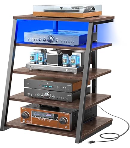 Amazon.com: Pangea Audio Vulcan X Four Shelf Audio Rack Media