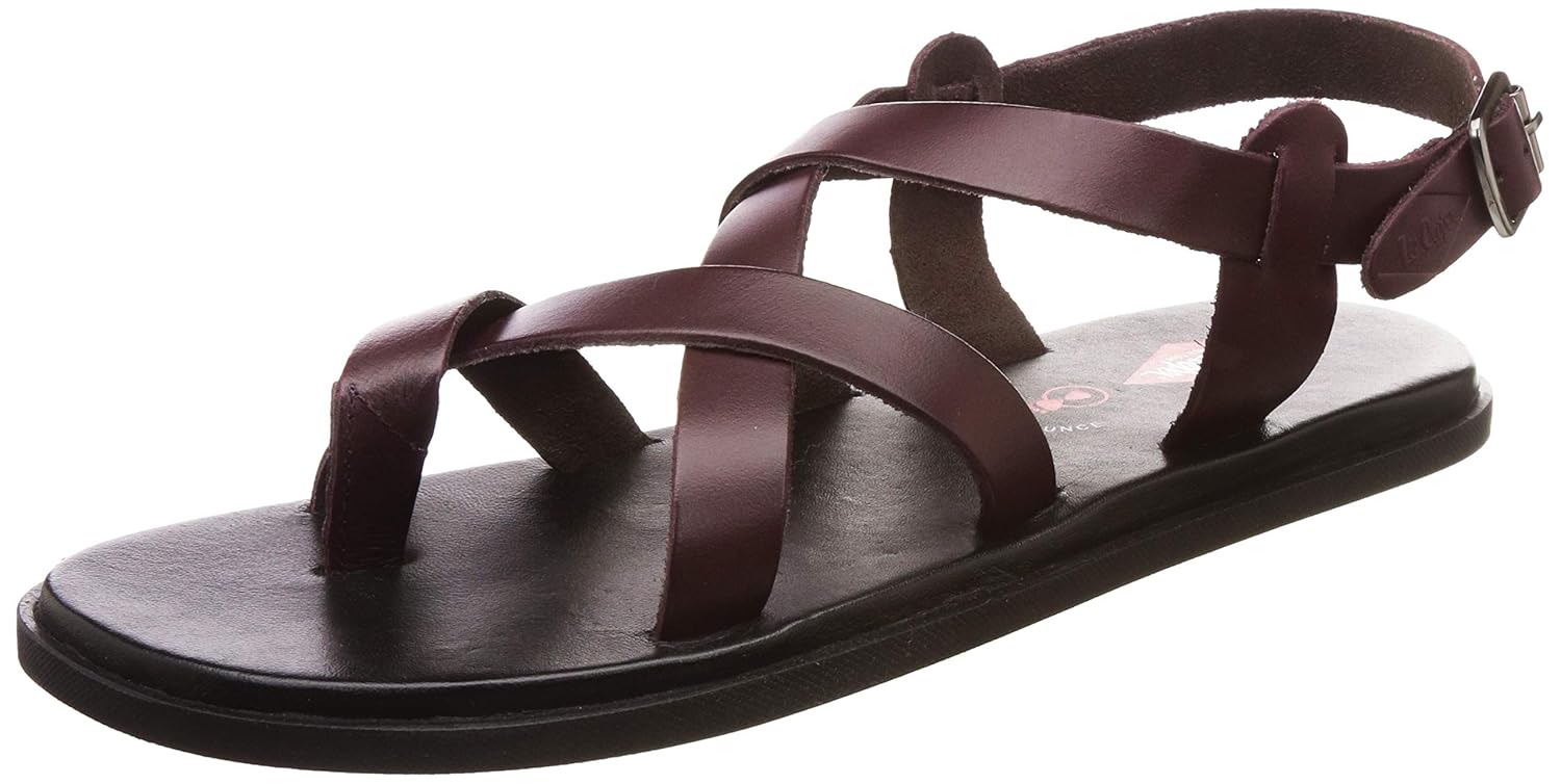 lee cooper men's leather sandals and floaters