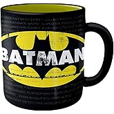 Silver Buffalo DC Comics Batman Logo Ceramic Mug, 20 Ounces