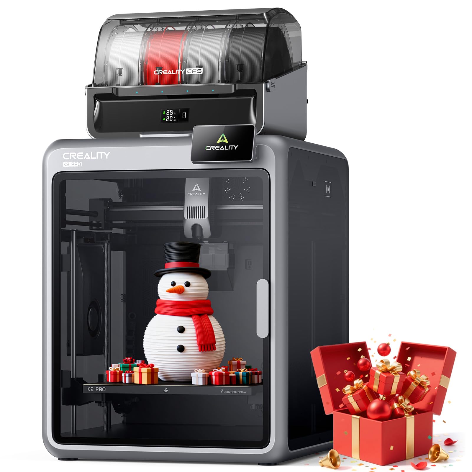 Photo 1 of *unleveled track falls brackets doesn’t hold*unable to test** Creality K2 Pro Combo(A) 3D Printers, Multicolor 3D Printer Machine with CFS, Dual Camera, 600mm/s Printing Speed, Next-Gen Direct Drive Extruder, 300 * 300 * 300mm Printing Volume