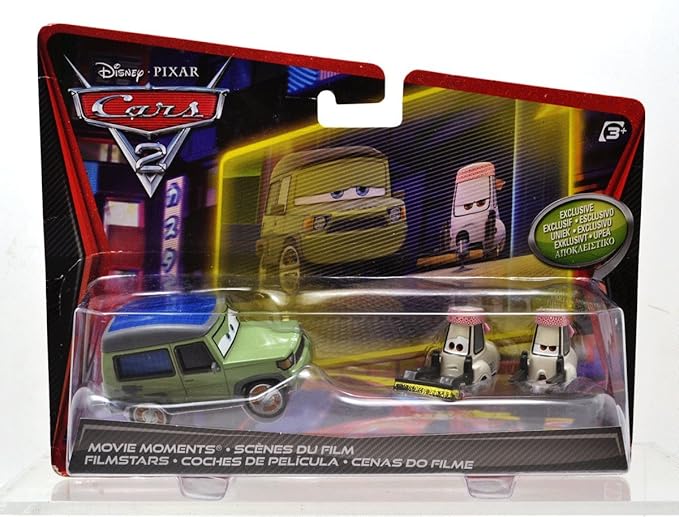 Amazon Mattel Disney Pixar Cars2 3pack Miles Axlerod Tokyo Party Staff Pittys マテル カーズ2 マイルズ アクセルロッド 東京パーティ 日本スタッフ ピッティ 3台パック アメリカ未販売 ミニカー ダイキャストカー おもちゃ