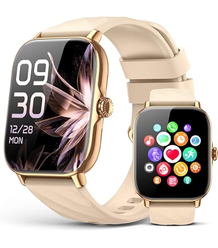Kriutefy Smart Watch Fitness Tracker  waterproof. Android and IOS compatible New Amazon.com: Smart Watch for Women Men 3 Bands (Answer/Make  main image 4