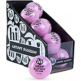Hi Peach Layne Cherry Blossom Bath Bombs 12-Pack (3.5 oz Each) – Vegan, Clean Beauty Spa Gifts for Women & Kids, Fun Fizzing Bath Bombs for Girls