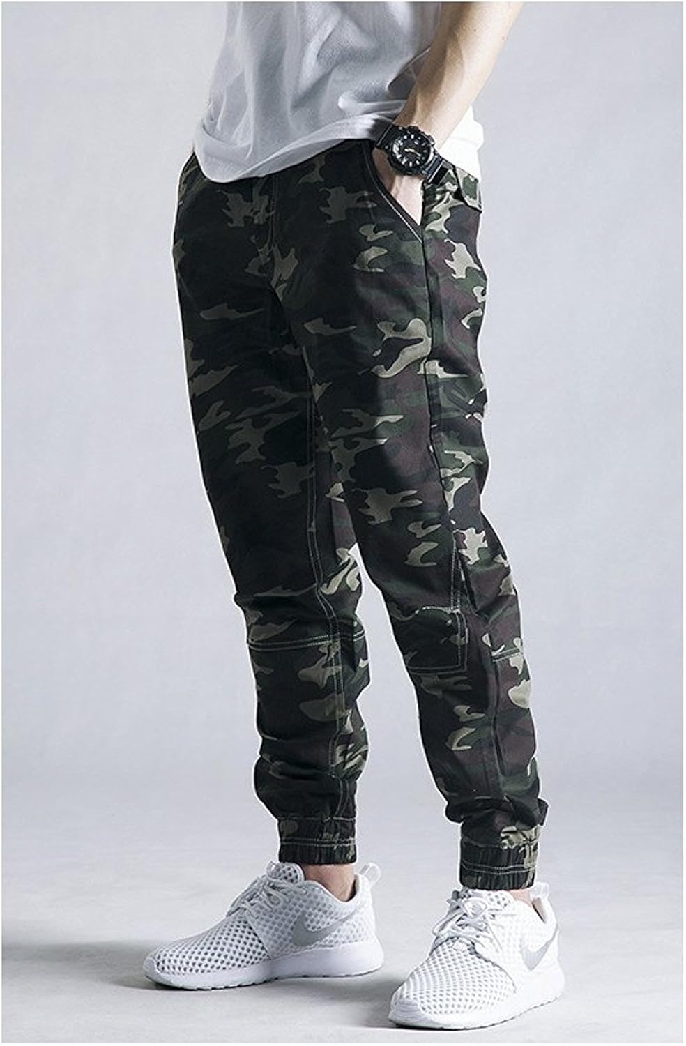 camo chino joggers