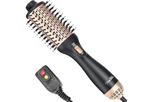 YourMate Hair Dryer Brush Lite Hot Comb Portable Blow Dryer Brush Stylish Hair Drying, Volumizing, Hot Air Brush Adjustable 3 Temps Settings