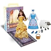 Disney Store Official Belle Story Doll - 11 Inches - Includes Coloring Book and Additional Dress, Princess Doll in Classic Outfit, Disney Princess Toys for Girls
