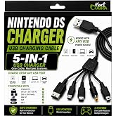 Mart Cobra Nintendo DS Charger Cable, 5-in-1 Multi-System USB Gaming Cable | Charges New 3DS XL, New 3DS, 3DS XL, 3DS, New 2DS XL, 2DS, DSi, DS Lite, Original DS, GBA SP, Wii U GamePad &amp; PSP consoles.