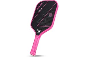 SVICX Pickleball Paddles,Pickleball Paddles Set of 2,Professional Carbon Fiber Pickleball Paddle-16mm,Superior Control,Strong Power and Forceful Spin,Extended Handle for Two-Handed Grip,USAPA Approved