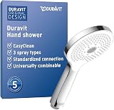 Duravit UV0650017010 Universal Shower Head Chrome White 3 Spray Types