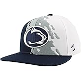 ZHATS NCAA Unisex-Adult NCAA Officially Licensed Hat Flat Snapback Z11 Retro Paintbrush
