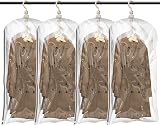 TAILI Hanging Vacuum Storage Bags 4 Large Wide-Side 105x70 cm for Clothes