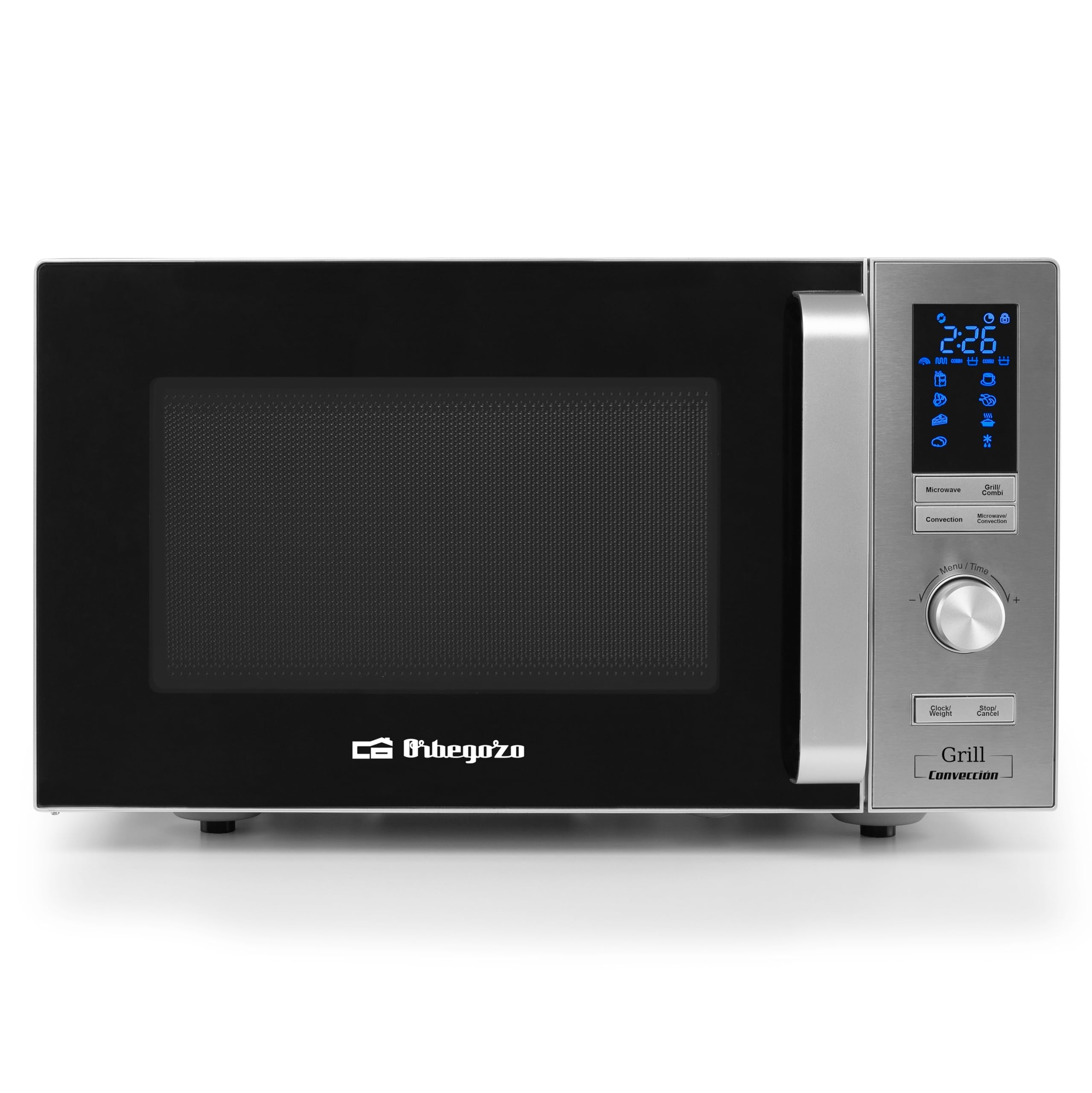 Orbegozo MIG 2528 CO Grill and Convection Microwave, 25 Litres, 6 Power Levels, Digital LED Display, 7 Preconfigured Menus, Timer, Defrosting Program, 900–1,950 W