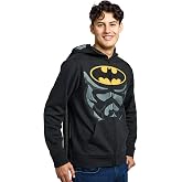 Bioworld Batman Core Zip Up Hoodie for Men Chest Logo Fleece Sweatshirt