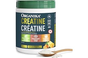 Organika Canadian-Made Creatine Powder - Pure Micronized Creatine Monohydrate - NSF Certified - Supports Strength, Muscle, Re