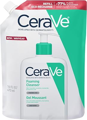 - Gel Moussant, Nettoyant visage Doux Purifiant, Texture Gel Moussant, Hydratation et Elimination de l'Excès de Sébum, Céramides et Acide Hyaluronique, Peaux Normales à Mixtes, Sans Parfum