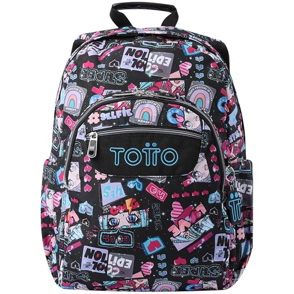 Amazon.com: TOTTO Unisex_Adult Backpack Sport, Black/White, one