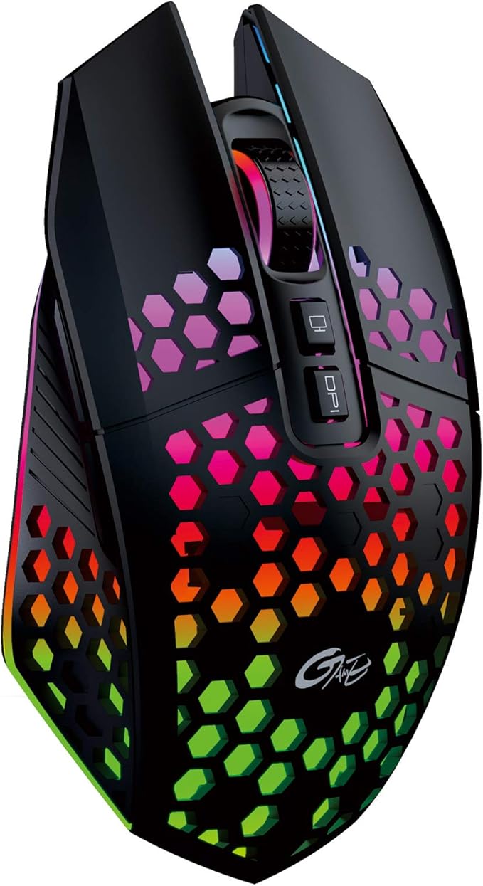 Wireless Gaming Mouse, Lightweight Design Rechargeable Silent Wireless