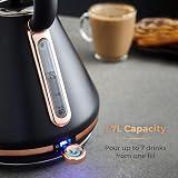 Tower Cavaletto Pyramid Kettle 1.7L 3000W Black Rose Gold Fast Boil view 5