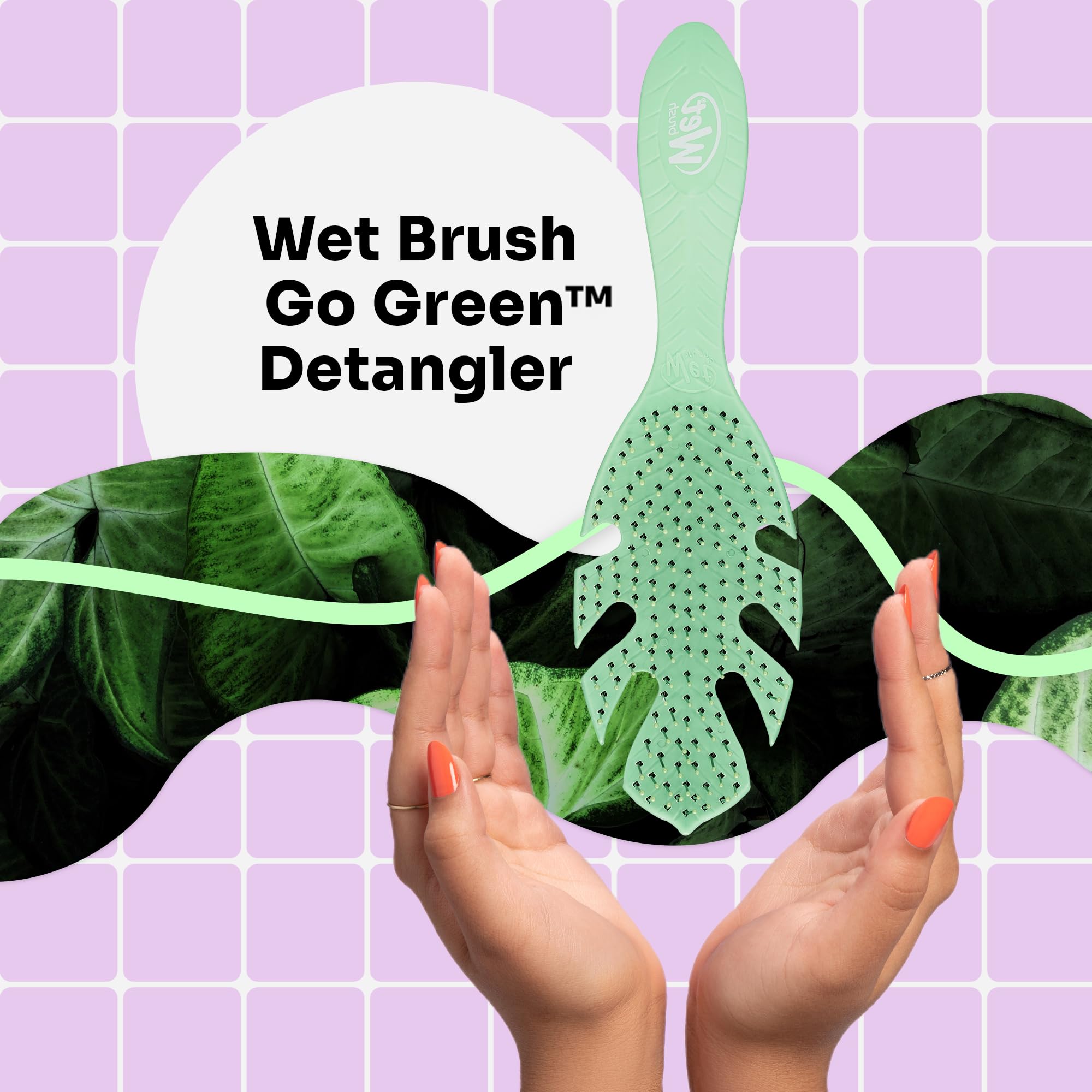 WetBrush Go Green Detangler Green