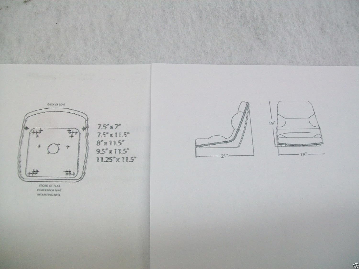 Amazon.com : HIGH BACK BLACK SEAT FOR WALKER ZERO TURN MOWERS ZTR #IZ :  Garden & Outdoor