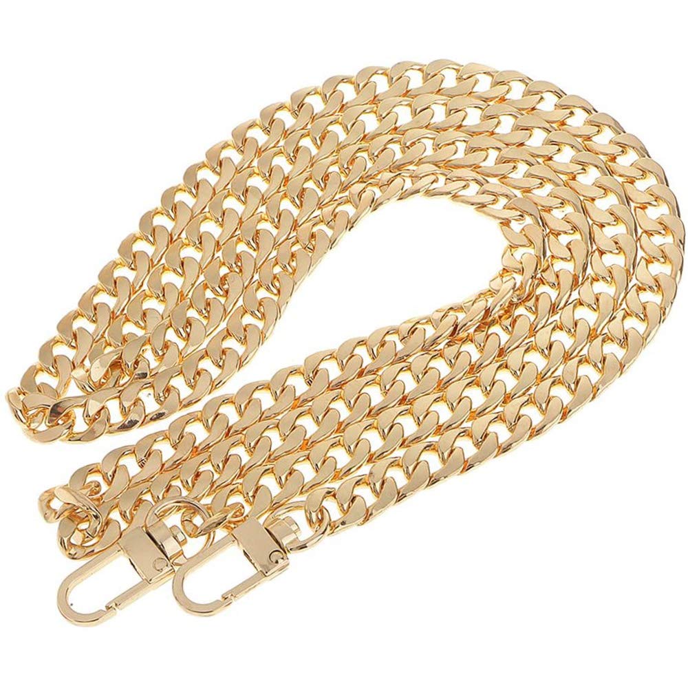 POFET 120cm Metal Cross Body Bag Chain Strap Purse Handbag Shoulder Bag Chain Replacement - Gold