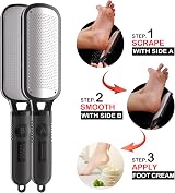 Antonki 2 in 1 Foot File Double Sided Metal Callus Remover Rasp Pedicure Tool view 6