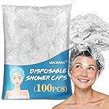 MAQIHAN 100 Disposable Shower Caps Unisex - Large