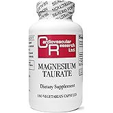 Cardiovascular Research Magnesium Taurate 125 mg New Tamper Resistant Store and Ship Box 180 Count