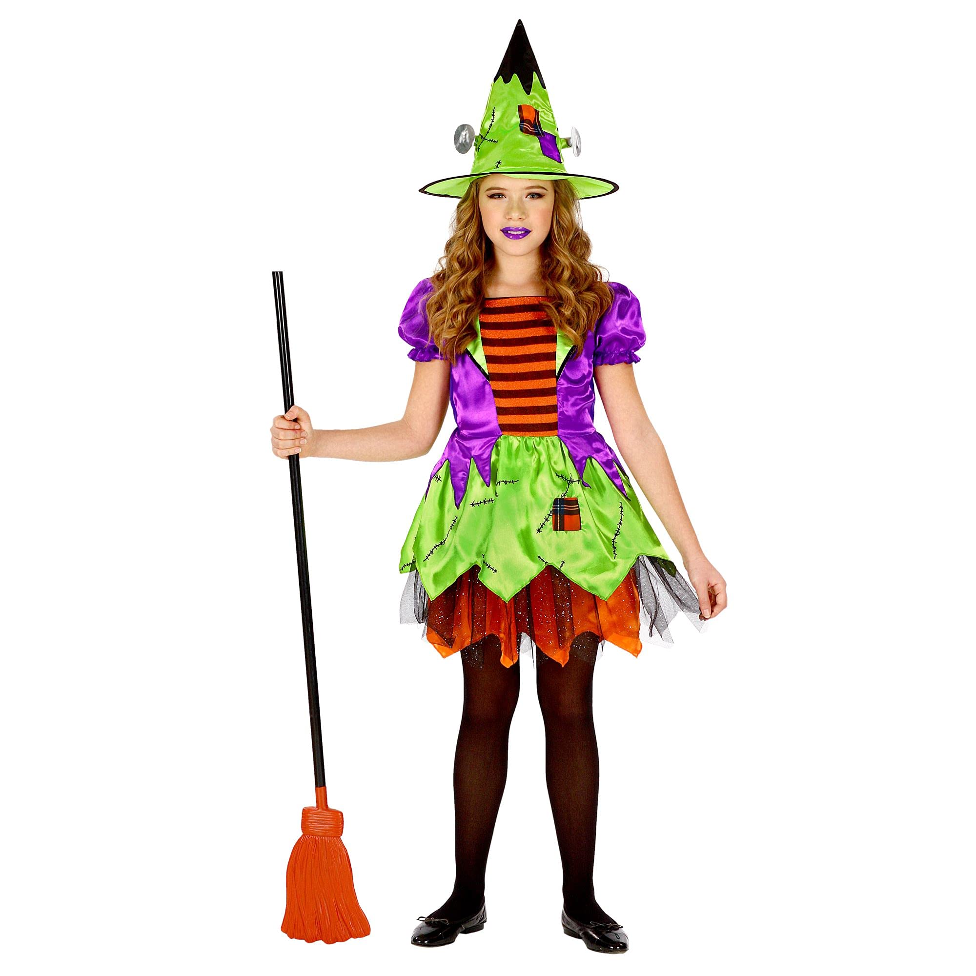 Widmann-Witch Monster Costume for Children, Multi-Colour, (128 cm / 5-7 Years), 01636