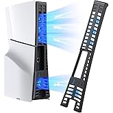 KIWIHOME Cooling Fan for PS5 Slim, Efficient Cooling Accessories with 4 Fans, Quiet Cooler with Adjustable Speed, Auto On/Off, USB3.0 Port & LED, Not for PS5 2020/Pro 2024