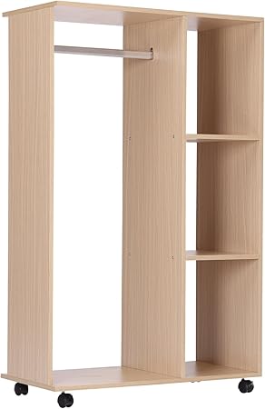 Homcom Armoire Penderie Armoire De Rangement Mobile Panneaux De Particules Coloris Chene Clair Amazon Fr Cuisine Maison Homcom Armoire Penderie Armoire De Rangement Mobile Panneaux De Particules Coloris Chene Clair Amazon Fr Cuisine Maison