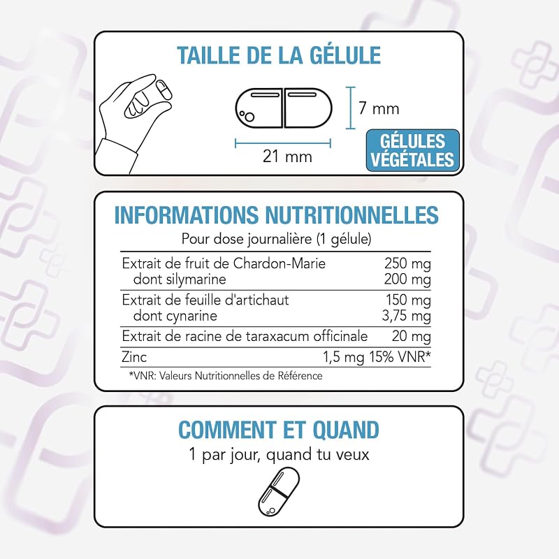Chardon Marie Extra Fort Avec Artichaut et Pissenlit PiùLife – 180 Gélules
