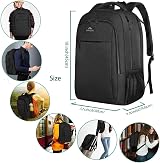 MATEIN Travel Laptop Backpack 15.6 Inch Anti Theft Water Resistant Black view 2