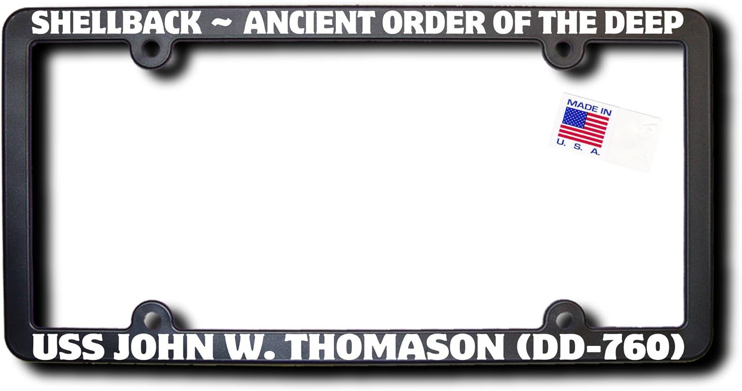amazon com shellback uss john w thomason dd 760 license frame automotive amazon com