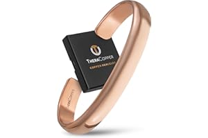 TheraCopper Copper Bracelet for Men & Women — 100% Pure Copper Bracelets — Raw, Solid & Uncoated Authentic Handmade Tibetan Bracelet Cuff Bangles