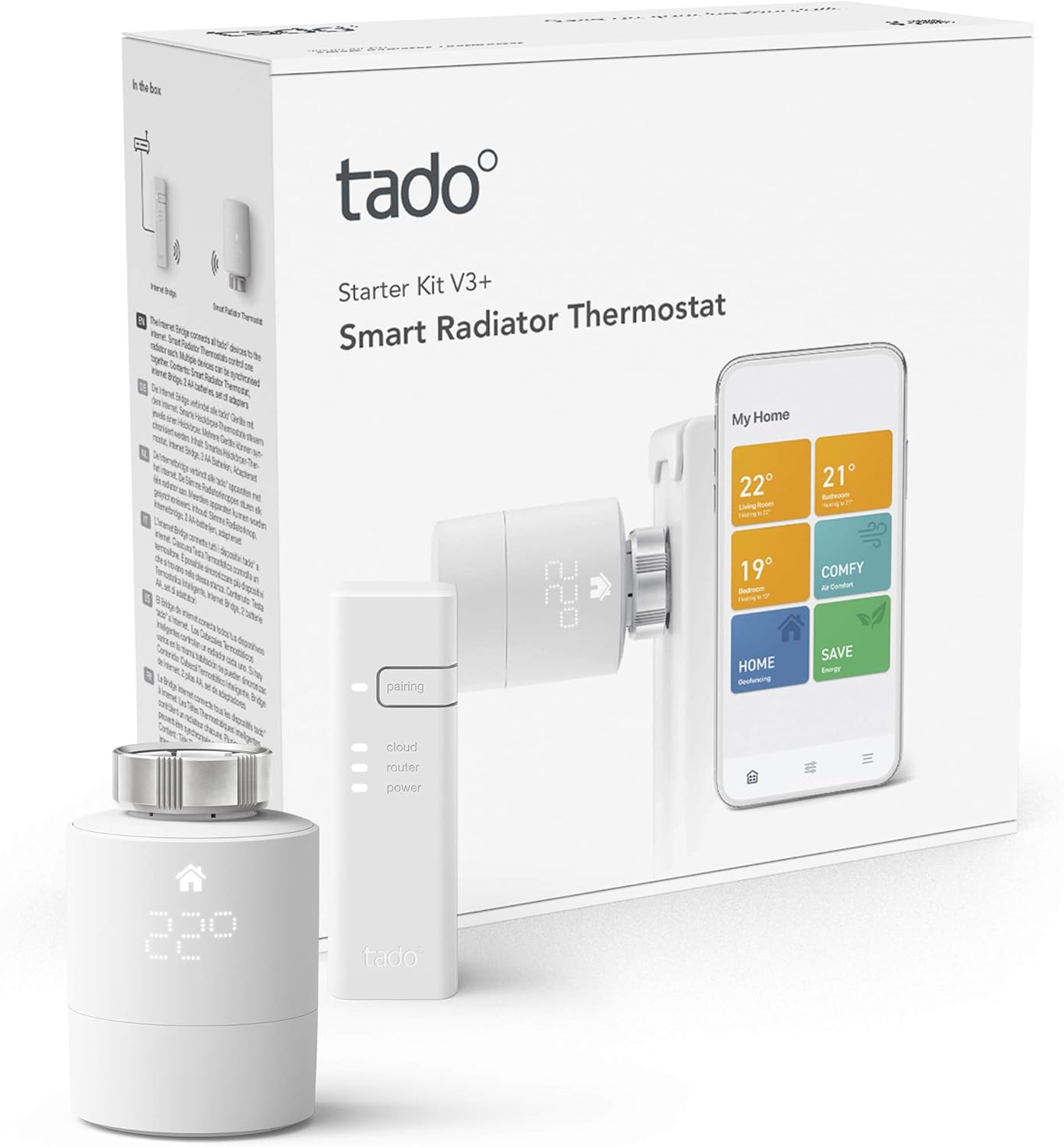 tado° Smartes Heizkörper-Thermostat Starter Kit V3+