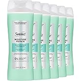 Suave Moisture Repair Sulfate-Free Shampoo with Hyaluronic Acid & Aloe Vera, Hydrates & Restores Dry, Damaged Hair, 6 Count, 12.6 FL OZ